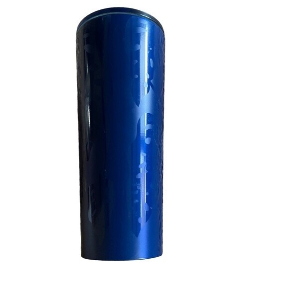 Starbucks Summer 2021 Limited Edition Monstera Leaf Navy Tumbler 24 Oz - Picture 4 of 7